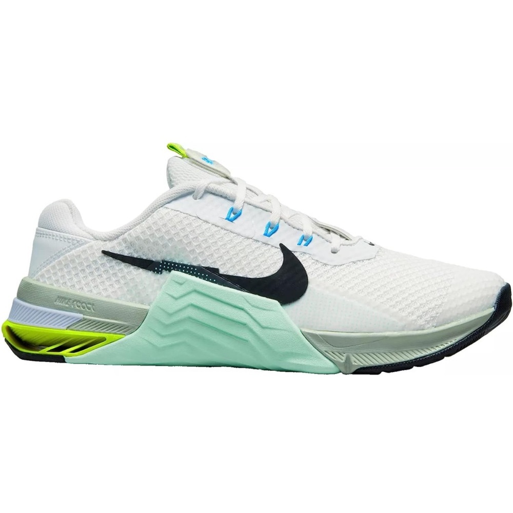 Nike White and Green Women's Sneakers
